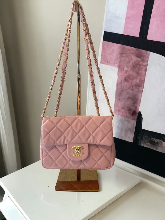 Pink shoulder bag